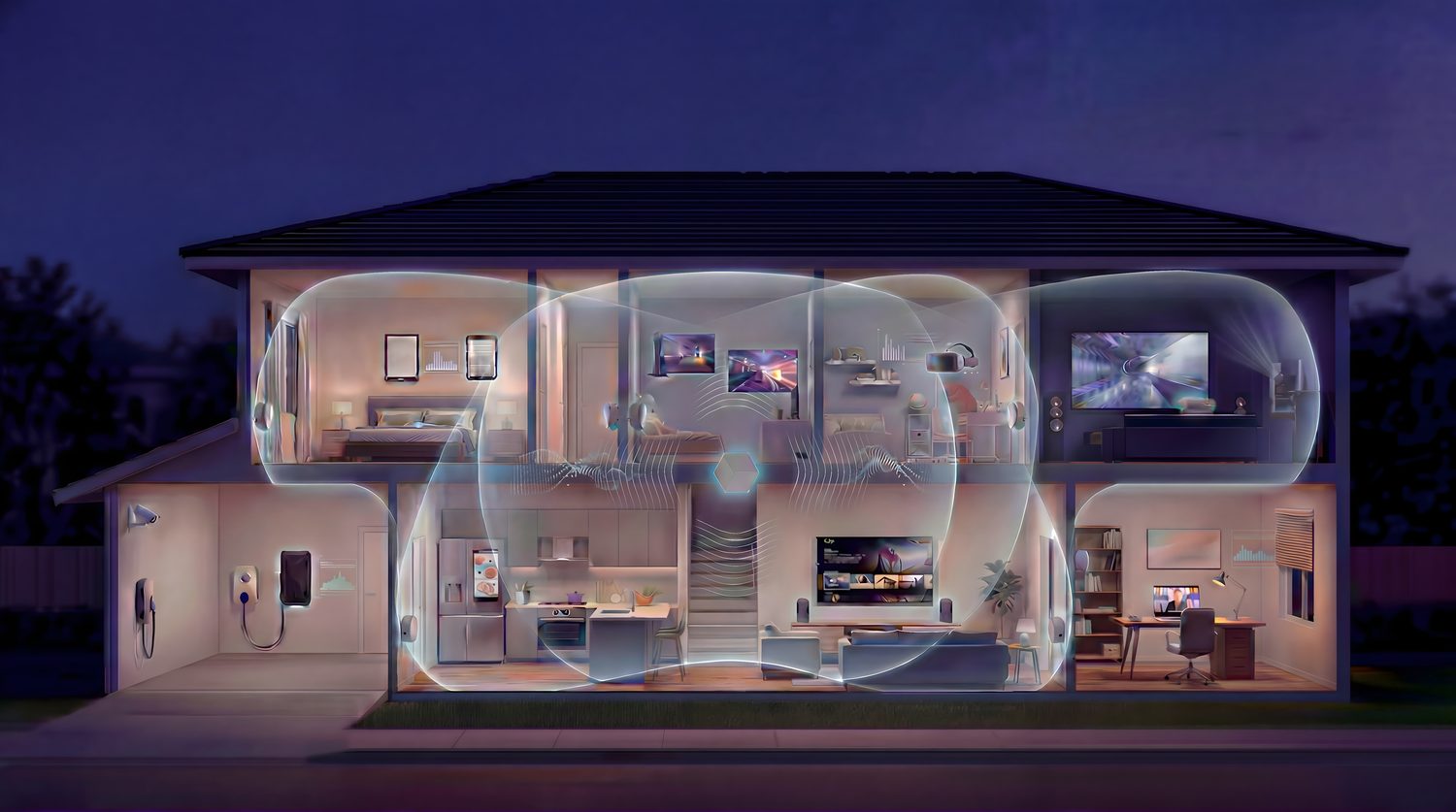 Plume whole-home Wi-Fi coverage across a smart home